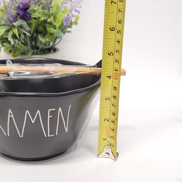 🆑️ CLEARANCE Rae Dunn Large Black Ramen Noodle Bowl With Chopsticks - Picture 10 of 12